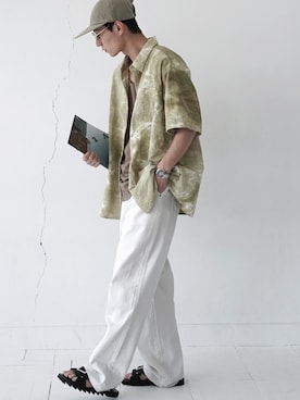 「antiqua（アンティカ）のアイテム」を使った、antiquaさん（メンズ・178cm）の夏コーディネート