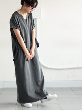 「夏ワンピース」｜antiquaさん（レディース・154cm）の夏コーディネート