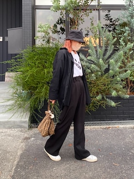 「coordinate」｜「アイテム（スラックス）」を使った、antiquaさん（レディース・152cm）の夏コーディネート