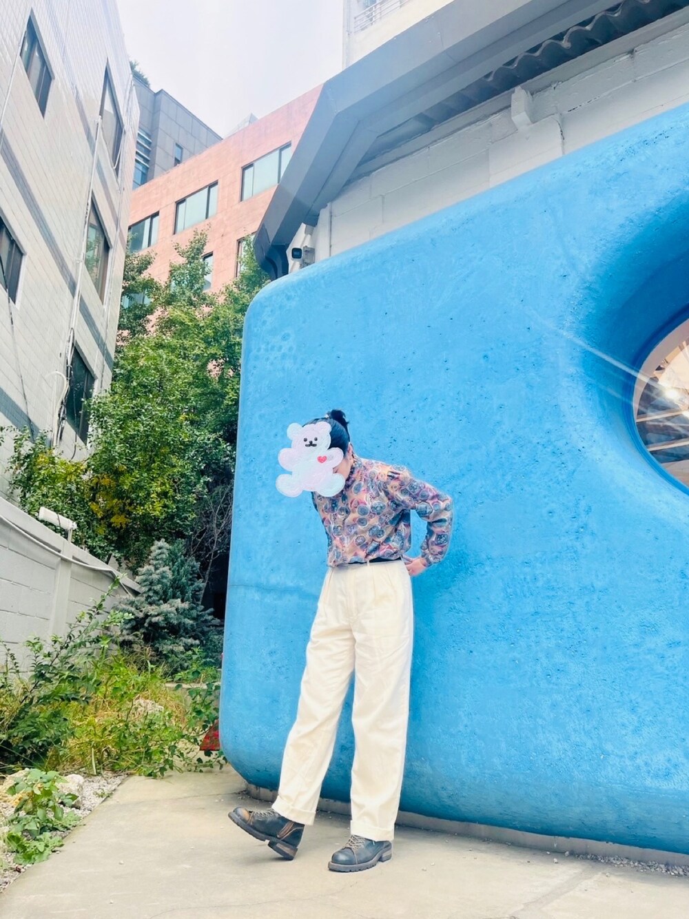 「Vintage Clothing、Polo Ralph Lauren、oldpolo、no brand、autumn style、vintage style、simple style、ootd、秋コーデ、古着コーデ、シンプルコーデ、おでかけコーデ、おしゃれさんと繋がりたい、思い出アウトフィット」｜「Vintage Clothingのアイテム（シャツ/ブラウス、その他）」を使った、💙🦋🐬さん（レディース・163cm）の秋コーディネートの1枚目の写真