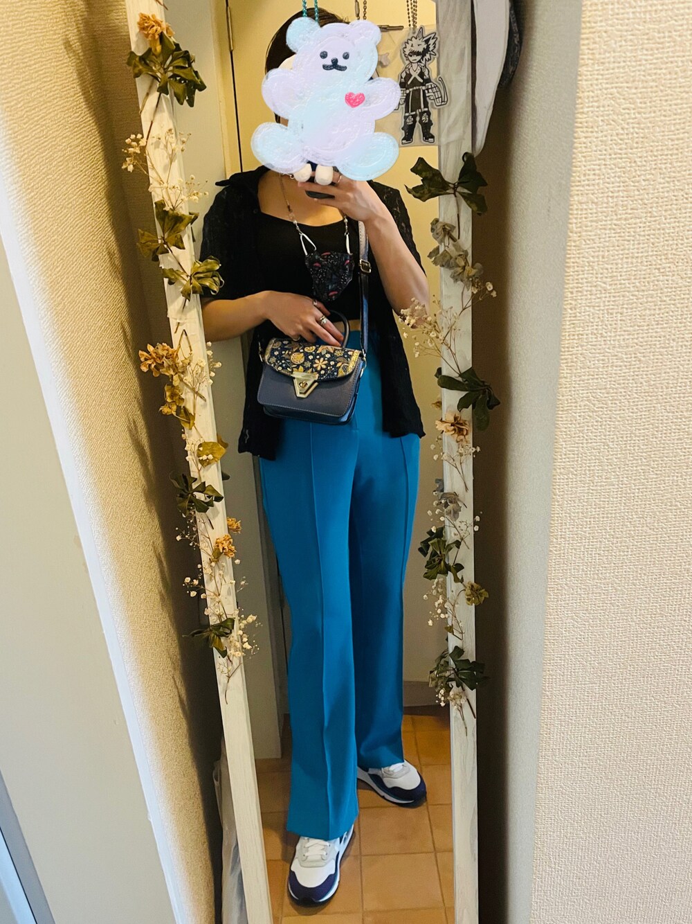 「GU、vintage、JENASiS、NIKE、summer style、kpop、vintage style、おしゃれさんと繋がりたい、ootd、思い出アウトフィット」｜「GUのアイテム（キャミソール、ブラック系）」を使った、💙🦋🐬さん（レディース・163cm）の夏コーディネートの1枚目の写真