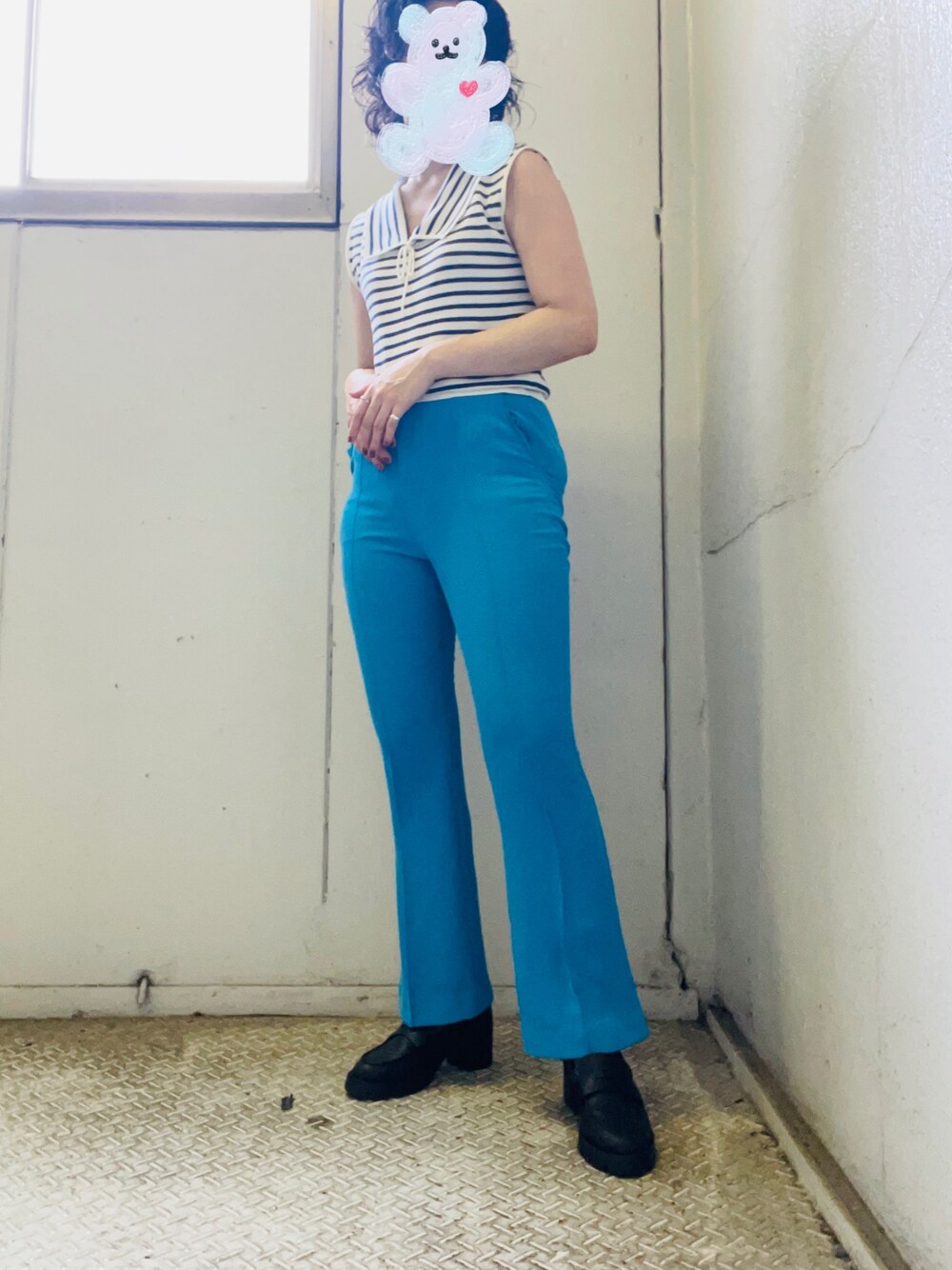 「moussy、JEANASIS、COACH、summer style、ootd、夏コーデ、おでかけコーデ、おしゃれさんと繋がりたい、思い出アウトフィット」｜「MOUSSYのアイテム（タンクトップ、ブルー系）」を使った、💙🦋🐬さん（レディース・163cm）の夏コーディネートの1枚目の写真