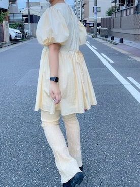 「Little sunny bite（リトルサニーバイト）のアイテム（ワンピース/ドレス）」を使った、miyu さん（レディース・160cm）の夏コーディネート
