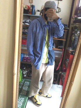 「Handmade（ハンドメイド）のアイテム（アクセサリー）」を使った、Akiさん（メンズ・176cm）の秋コーディネート