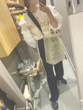 「papier（パピエ）のアイテム」を使った、みさん（レディース・154cm）の春コーディネート