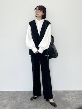 しまゆう / 47歳アパレル会社員さん（レディース・161cm）の冬コーディネート