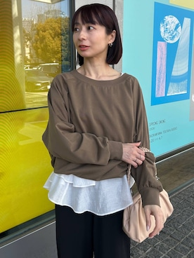 しまゆう / 47歳アパレル会社員さん（レディース・161cm）の春コーディネート