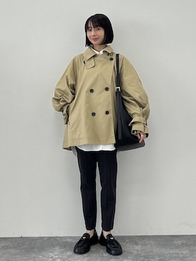 しまゆう / 47歳アパレル会社員さん（レディース・161cm）の冬コーディネート