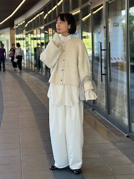 「アイテム（シャツ/ブラウス）」を使った、しまゆう☺︎さん（レディース・161cm・40代）の秋コーディネート