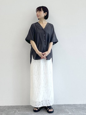 しまゆう / 47歳アパレル会社員さん（レディース・161cm・40代）の夏コーディネート