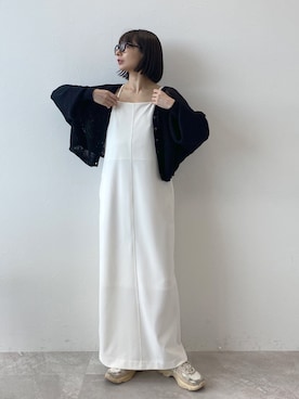 「アイテム（ワンピース/ドレス）」を使った、しまゆう☺︎さん（レディース・162cm・40代）の春コーディネート