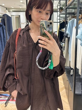 「A part by（アパートバイ）のダブルストラップミュール（パンプス、ホワイト系）」を使った、しまゆう / 47歳アパレル会社員さん（レディース・161cm）の春コーディネート