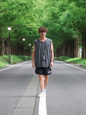 「417 EDIFICE（フォーワンセブンエディフィス）のアイテム（パンツ）」を使った、kazuさん（メンズ・175cm）の夏コーディネート