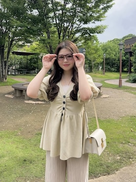 「アイテム（チュニック）」を使った、miyamaiさん（レディース・151cm）の秋コーディネート