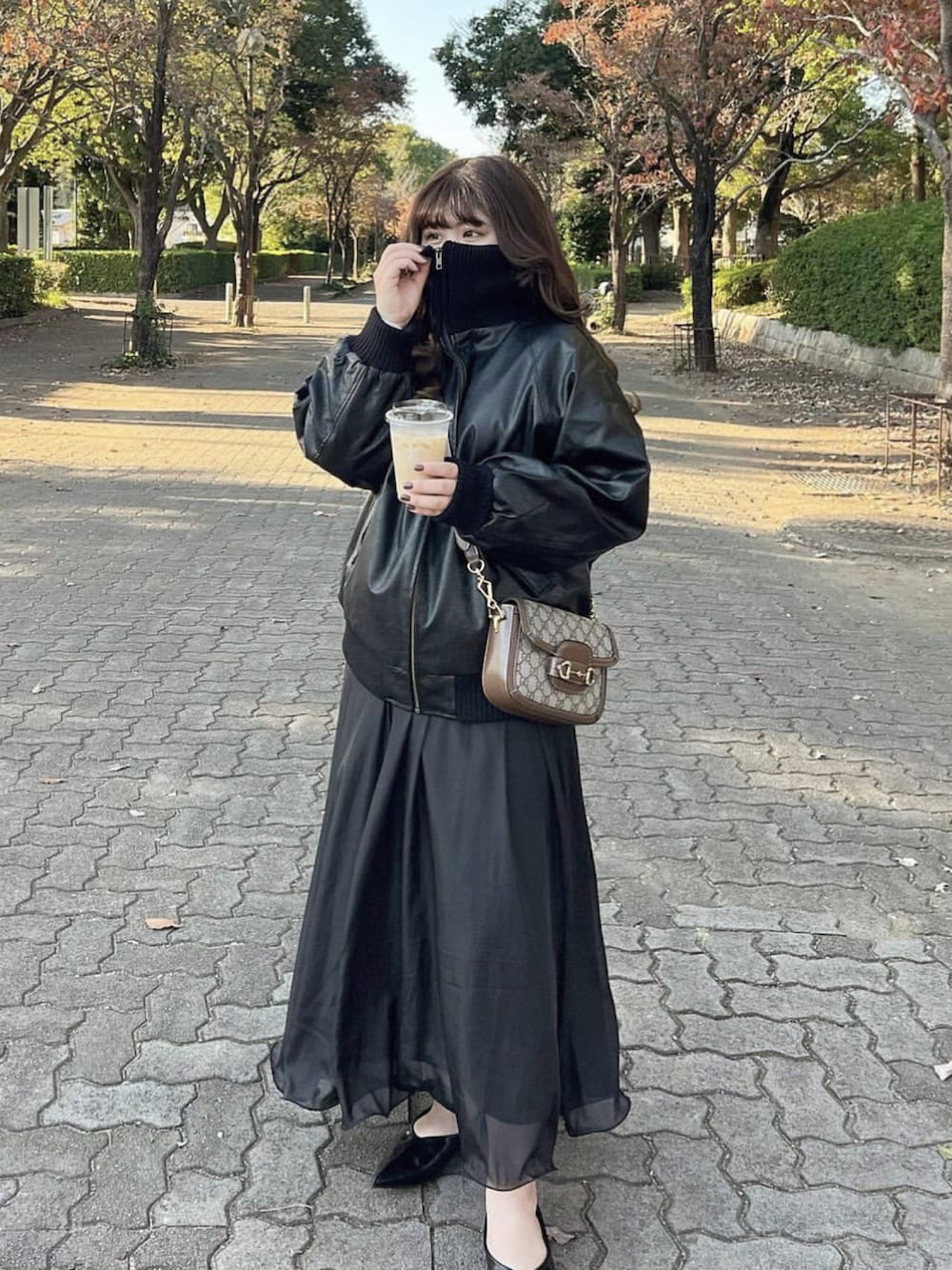 Gucci 1955 Morsetto GG Supreme Horsebit Shoulder Bagを使った人気