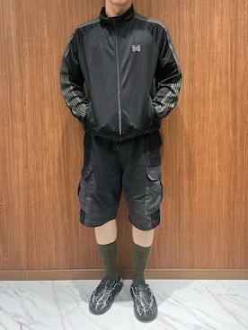 「OOFOS（ウーフォス）のアイテム」を使った、岡田さん（メンズ・172cm）の夏コーディネート
