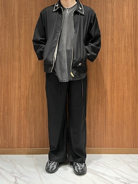 「アイテム（その他アウター）」を使った、岡田さん（メンズ・172cm）の夏コーディネート