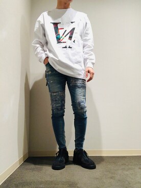 岡田さん(メンズ・172cm)の春コーディネート