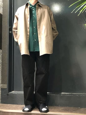 「B'2nd（ビーセカンド）のアイテム（レッグウェア）」を使った、岡田さん（メンズ・172cm）の夏コーディネート