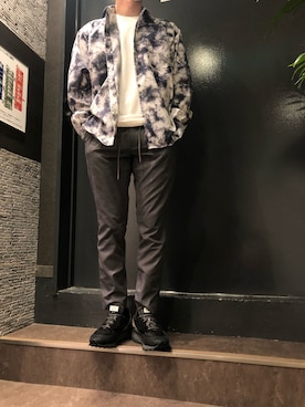 「B'2nd（ビーセカンド）のアイテム（レッグウェア）」を使った、岡田さん（メンズ・172cm）の夏コーディネート
