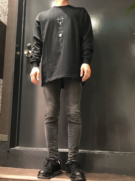 「B'2nd（ビーセカンド）のアイテム（スニーカー）」を使った、岡田さん（メンズ・172cm）の夏コーディネート