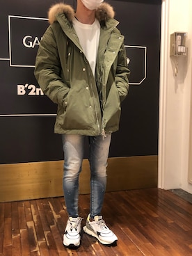 「TATRAS（タトラス）のアイテム（ジャケット/アウター）」を使った、岡田さん（メンズ・172cm）の秋コーディネート