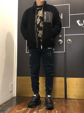 「TATRAS（タトラス）のアイテム（ジャケット/アウター）」を使った、岡田さん（メンズ・172cm）の秋コーディネート