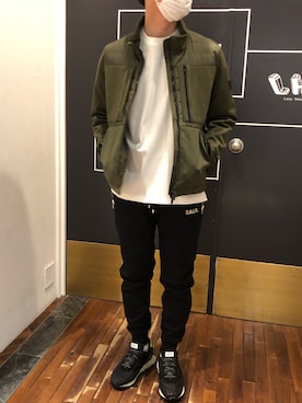 「TATRAS（タトラス）のアイテム（ジャケット/アウター）」を使った、岡田さん（メンズ・172cm）の冬コーディネート