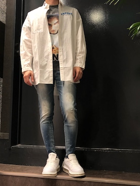 「Insonnia PROJECTS（インソニアプロジェクト）のアイテム」を使った、岡田さん（メンズ・172cm）の夏コーディネート