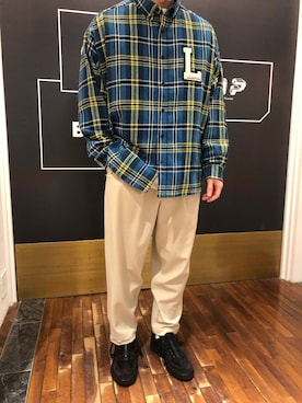 岡田さん（メンズ・172cm）の冬コーディネート