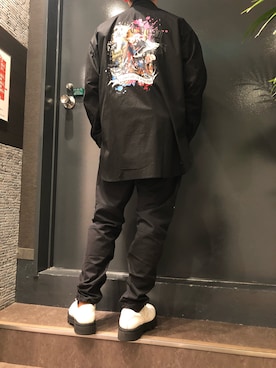 「B'2nd（ビーセカンド）のアイテム（レッグウェア）」を使った、岡田さん（メンズ・172cm）の夏コーディネート
