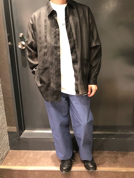 「B'2nd（ビーセカンド）のアイテム（スニーカー）」を使った、岡田さん（メンズ・172cm）の夏コーディネート
