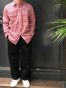 「B'2nd（ビーセカンド）のアイテム（スニーカー）」を使った、岡田さん（メンズ・172cm）の夏コーディネート