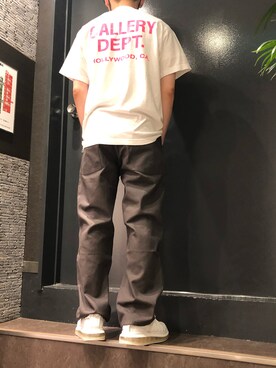 「GALLERY DEPT（ギャラリーデプト）のアイテム」を使った、岡田さん（メンズ・172cm）の夏コーディネート