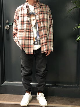 「Insonnia PROJECTS（インソニアプロジェクト）のアイテム」を使った、岡田さん（メンズ・172cm）の夏コーディネート