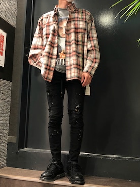 「Insonnia PROJECTS（インソニアプロジェクト）のアイテム」を使った、岡田さん（メンズ・172cm）の夏コーディネート