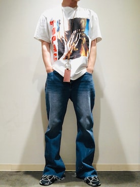 「Insonnia PROJECTS（インソニアプロジェクト）のアイテム」を使った、岡田さん（メンズ・172cm）の夏コーディネート