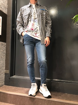 岡田さん（メンズ・172cm）の夏コーディネート