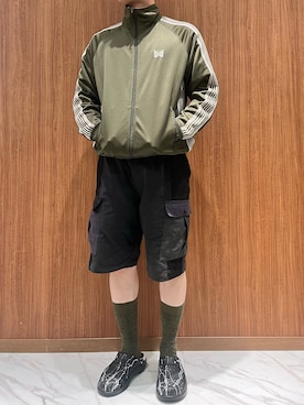 「OOFOS（ウーフォス）のアイテム」を使った、岡田さん（メンズ・172cm）の夏コーディネート