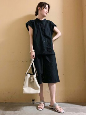 「アイテム（音楽/本・雑誌）」を使った、marinaさん（レディース・158cm）の夏コーディネート