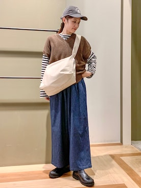 「アイテム（音楽/本・雑誌）」を使った、marinaさん（レディース・158cm）の夏コーディネート