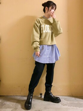 marinaさん（レディース・158cm）の冬コーディネート