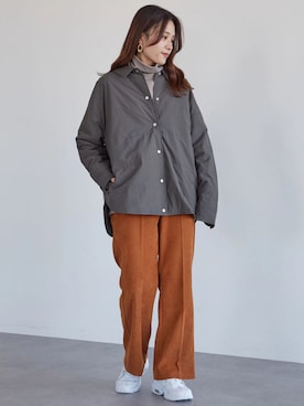 「Green　Parks（グリーンパークス）のアイテム（ブルゾン）」を使った、marinaさん（レディース・158cm）の冬コーディネート