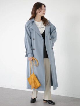 「アイテム（音楽/本・雑誌）」を使った、marinaさん（レディース・158cm）の春コーディネート