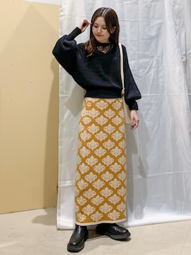 「アイテム（音楽/本・雑誌）」を使った、marinaさん（レディース・158cm）の秋コーディネート