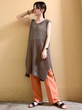 「アイテム（音楽/本・雑誌）」を使った、marinaさん（レディース・158cm）の夏コーディネート