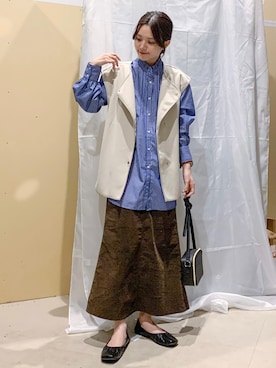「アイテム（音楽/本・雑誌）」を使った、marinaさん（レディース・158cm）の秋コーディネート