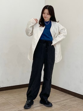 「Green　Parks（グリーンパークス）のアイテム（ブルゾン）」を使った、marinaさん（レディース・158cm）の秋コーディネート