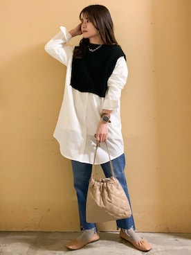 marinaさん（レディース・158cm）の冬コーディネート