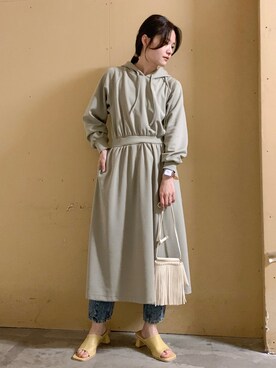 「ごきげんウィーク」｜「アイテム（ワンピース/ドレス）」を使った、marinaさん（レディース・158cm）の春コーディネート